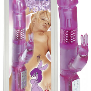 YOU2TOYS Crazy Rabbit - gelový vibrátor s ramenem na klitoris (22 cm)