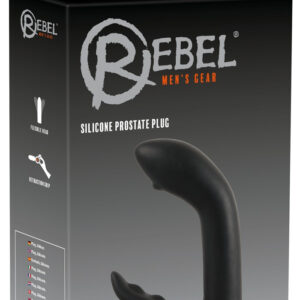 Rebel - anální dildo se stimulátorem hráze (černé)