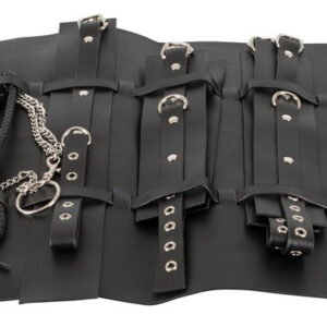 Bad Kitty - faux leather binding set in bag (11 pieces) - black