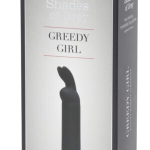 Fifty Shades of Gray Rabbit Greedy Girl - Cordless Bunny Rod Vibrator (Black)
