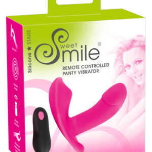 SMILE Panty - nabíjecí připínací vibrátor na dálkové ovládání (růžové)