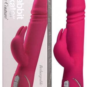 Vibe Couture Rabbit Skater - Vibrátor na stimuláciu bodu G s funkciou prirážania (pink)