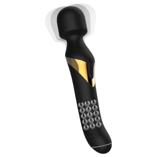 Dorcel Dual Orgasms Gold - 2v1 masážní vibrátor (černý)