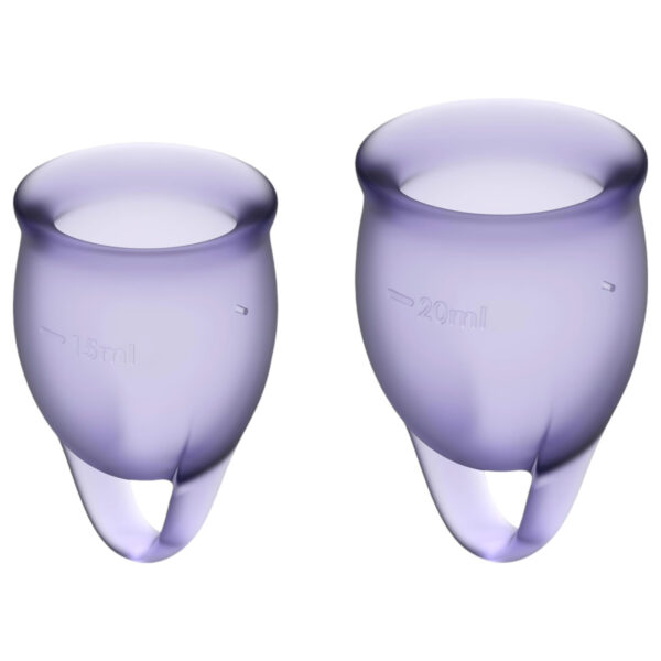 Satisfyer Feel Confident - menstruační kalíšek sada (fialová)