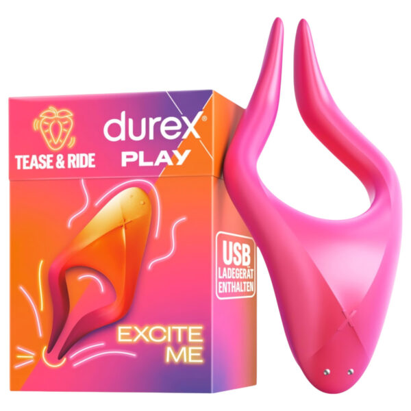 Durex Tease & Ride - stimulátor erotických zón (růžový)