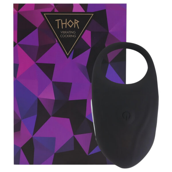 Feelztoys Thor - nabíjecí vibrační erekční kroužek (černý)