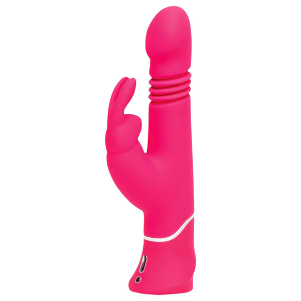 Happyrabbit Thrusting – nabíjecí vibrátor s raménkem na klitoris (růžový)
