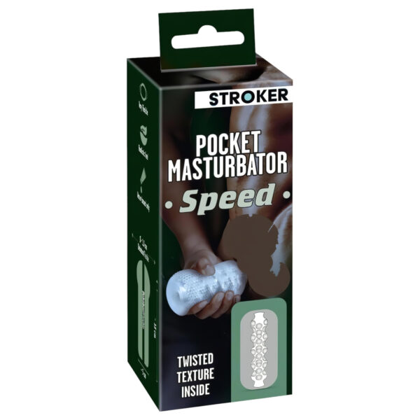 STROKER Speed - umělý zadeček masturbátor (průhledný)