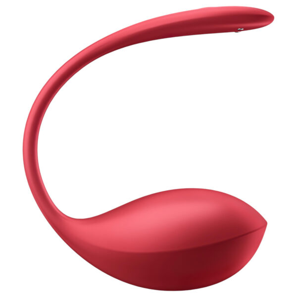 Satisfyer Shiny Petal - vibrační vajíčko na dálkové ovládání (červené)