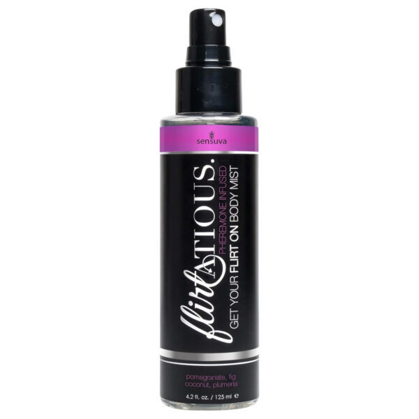 Sensuva Flirtatious - feromonový tělový sprej - granátové jablko a kokos (125 ml)