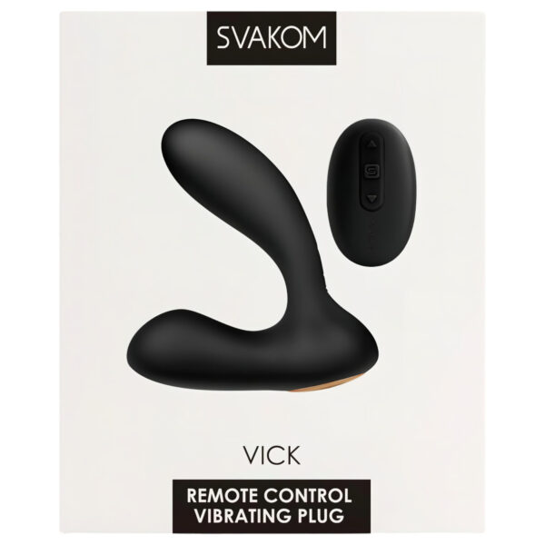 Svakom Vick - vodotěsný vibrátor na prostatu a G-bod (černý)