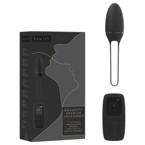 B SWISH Premium - nabíjecí vibrační vajíčko s rádiem (černé)