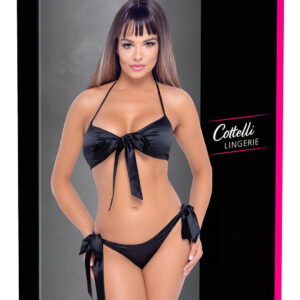 Cottelli - Černý bikinový set s podprsenkou