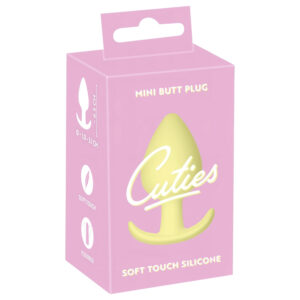Cuties Mini Anální Kolík - silikonový - žlutý (3