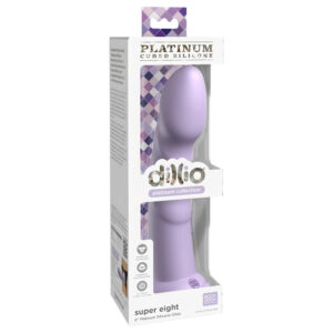 Dillio Super Eight - přísavný silikonový dildo (21 cm) - fialový