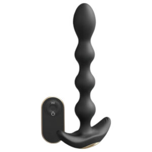 Dorcel Flexi Balls - nabíjecí anální vibrátor s rádiovým ovládáním (černý)