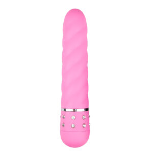 Easytoys Diamond - spirálový tyčový vibrátor (růžový)