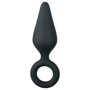 Easytoys Špičatý anální kolík S - černý - malý