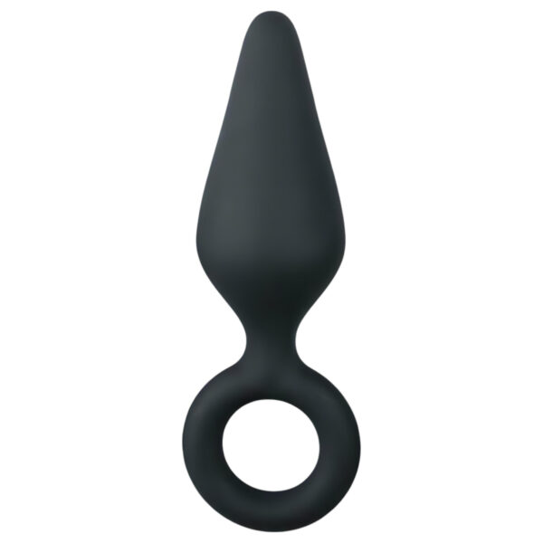 Easytoys Špičatý anální kolík S - černý - malý