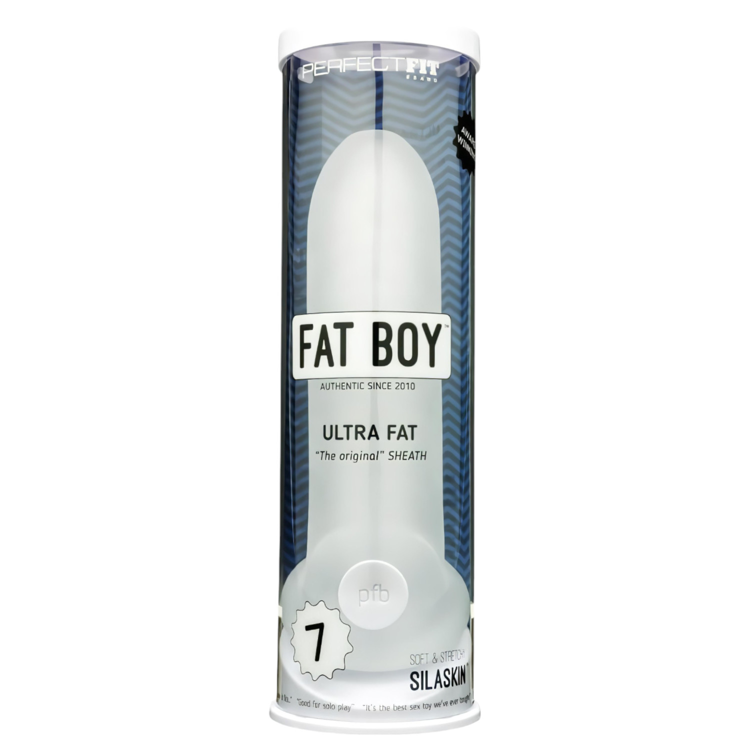 Fat Boy Original Ultra Fat - návlek na penis (19 cm) - bílý