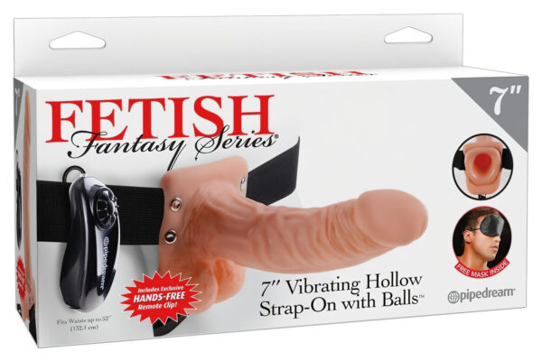 Fetish Strap-on 7 - připínací vibrátor (přírodní)