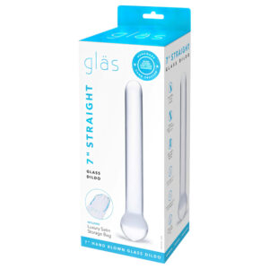 GLAS - Klasický skleněný dildo (čirý)