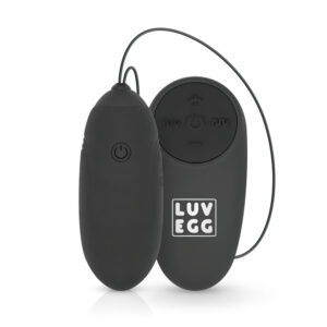 LUV EGG - černé vibrační vajíčko na dálkové ovládání