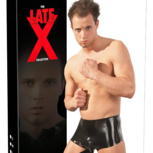 Latex - boxerky + návlek na penis (černý)