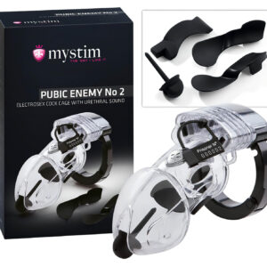 Mystim Pubic Enemy No 2 - elektro penisový klec