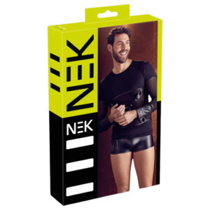NEK - pánkový dlouhý rukáv pro muže (černý)