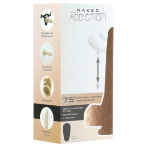 Nahá závislost Thrusting 19 cm - realistický vibrátor