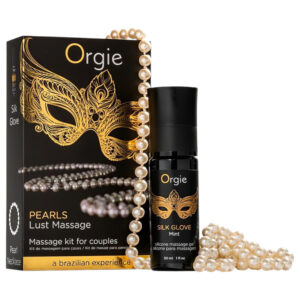 Orgie Pearls Lust - perlový náhrdelník a masážní gel (30ml)