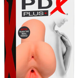 PDX Vyberte si potěšení - 2v1 realistický masturbátor (přírodní)