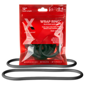 Perfect Fit Slim Wrap 12 - tenký penisový kroužek - černý (30 cm)