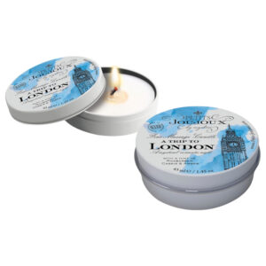 Petits Joujoux London - masážní svíčka - rebarbora a ambra (43 ml)