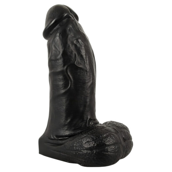 Realistixxx Skutečný Obr - dildo s varlaty - 22 cm (černé)