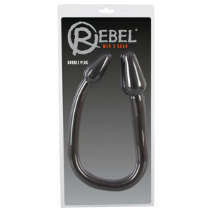 Rebel Dvojitý Kolík - dvojitý kužel anální dildo (černá)