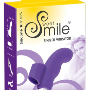 SMILE Prst - vlnkový silikonový prstový vibrátor (fialový)
