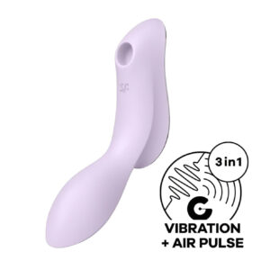 Satisfyer Curvy Trinity 2 - Vlnový 2v1 vibrátor (fialový)