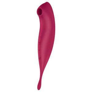 Satisfyer Twirling Pro - chytrý 2v1 vibrátor na klitoris (červený)