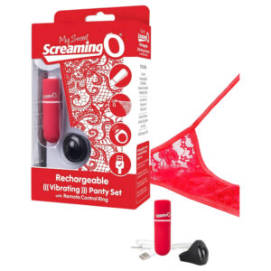 Screaming O Kalhotky - Vibrační tanga červená (S-L)