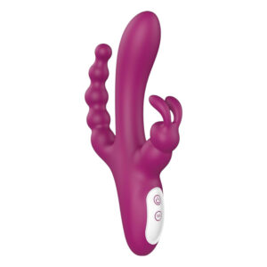 Sex HD Joker - vodotěsný vibrační trojitý orgán (fialový)