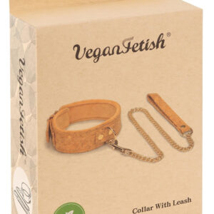 Vegan Fetish - obojek s vodítkem (korek)