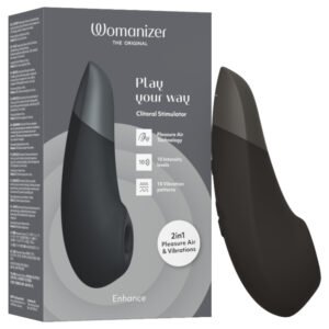 Womanizer Enhance - vzduchový stimulátor klitorisu (černý)