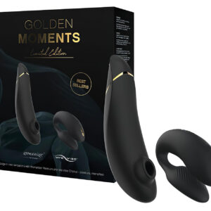 Womanizer Golden Moments 2 - Klitorální a párový vibrátor (černý)