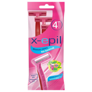 X-Epil - dámská jednorázová holítka se 2 břity (4 ks)