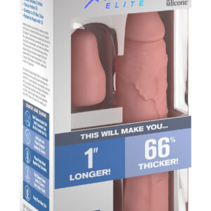 X-TENSION Elite 1 - nastavitelný návlek na penis (přírodní)