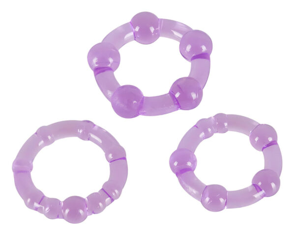 You2Toys - Buď tvrdý! Sada erekčních kroužků - fialová (3 ks)