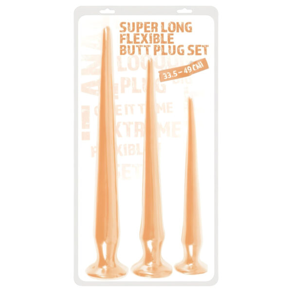 You2Toys - extra dlouhá sada análních kolíků (3 kusy) - tělová barva