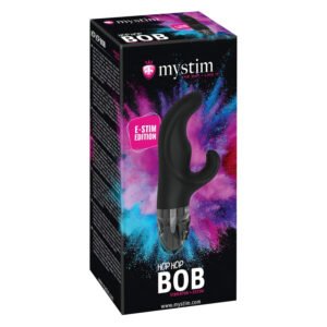 mystim Hop Hop Bob E-Stim - akumulátorový elektro vibrátor (černý)